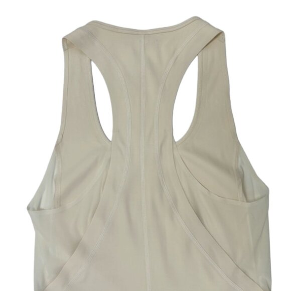 Athleta Intensity Tank XS Cream Mesh Racerback Performance Activewear - Picture 5 of 11